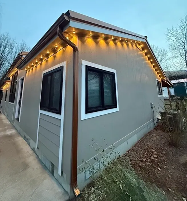 Detailed gutter installation by Sunset Gutters